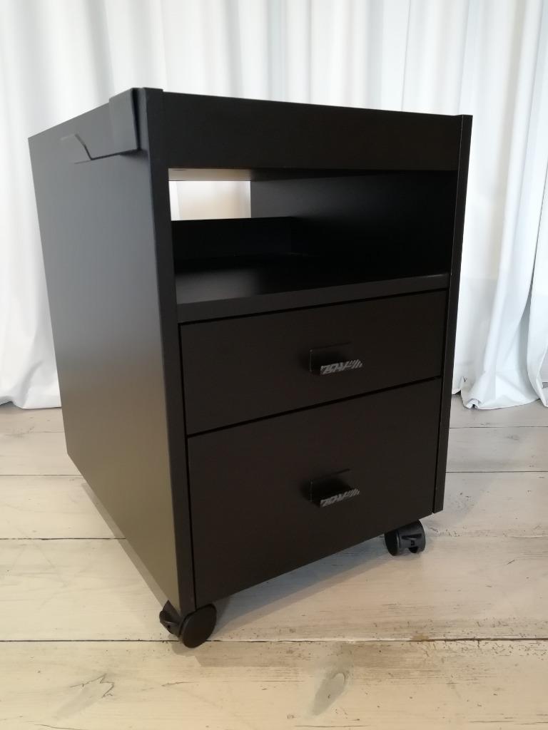 IKEA UPPSPEL Ladeblok op wielen, 40x58 cm, Zwart, Enlèvement, Avec roues, Comme neuf
