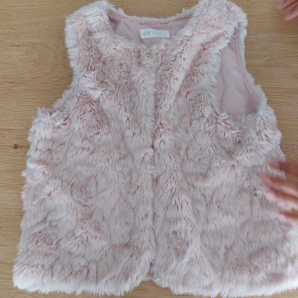 Teddy winter jasje meisje, zonder mouw, maat 140, Kinderen en Baby's, Kinderkleding | Maat 140, Ophalen of Verzenden, Zo goed als nieuw
