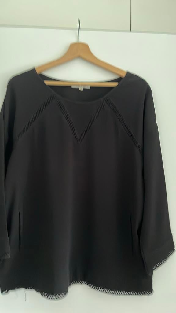 Blouse charlise 42 zwart, Kleding | Dames, Ophalen of Verzenden, Zo goed als nieuw, Zwart