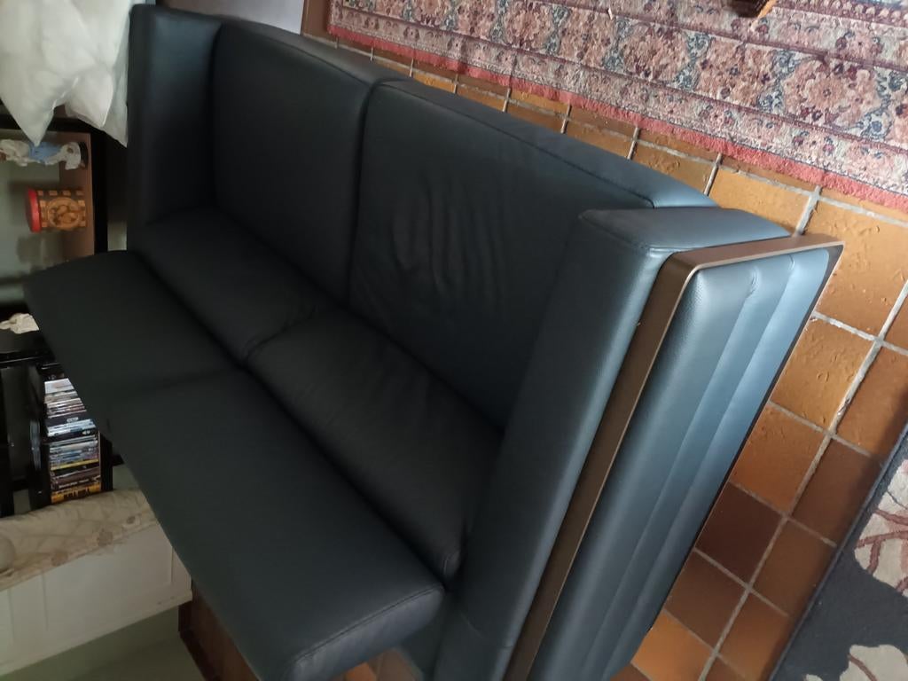 Leder salon 2 zit linkerkant relax, Ophalen, Zo goed als nieuw