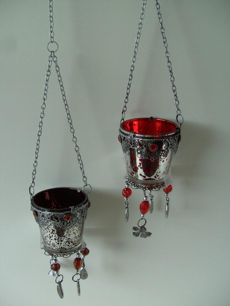 WAXINELICHT HANGER OUD ZILVER OF ROOD OUD ZILVER Nieuw, Enlèvement ou Envoi, Neuf