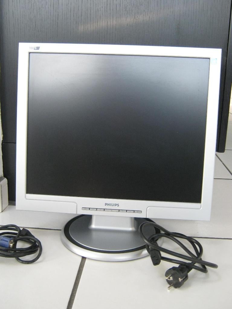Philips 19" LCD Monitor 190S7, Informatique & Logiciels, Moniteurs, Enlèvement, Utilisé