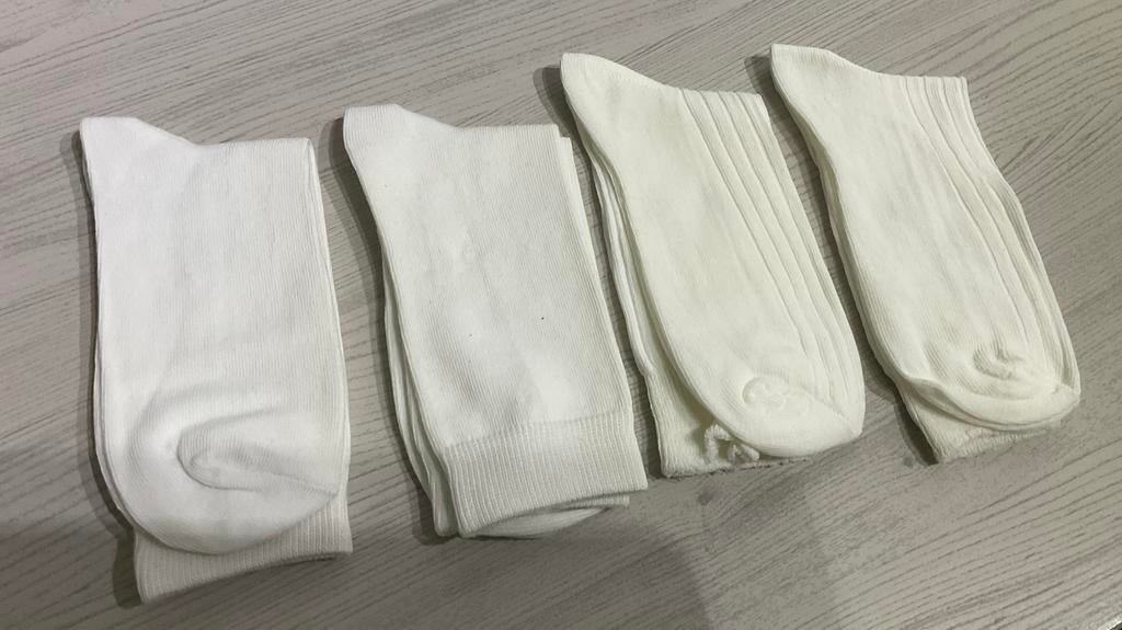 6 paar witte damessokken NIEUW 3 soorten van 2 stuks, Kleding | Heren, Sokken en Kousen, Ophalen of Verzenden, Nieuw, Maat 39 t/m 42