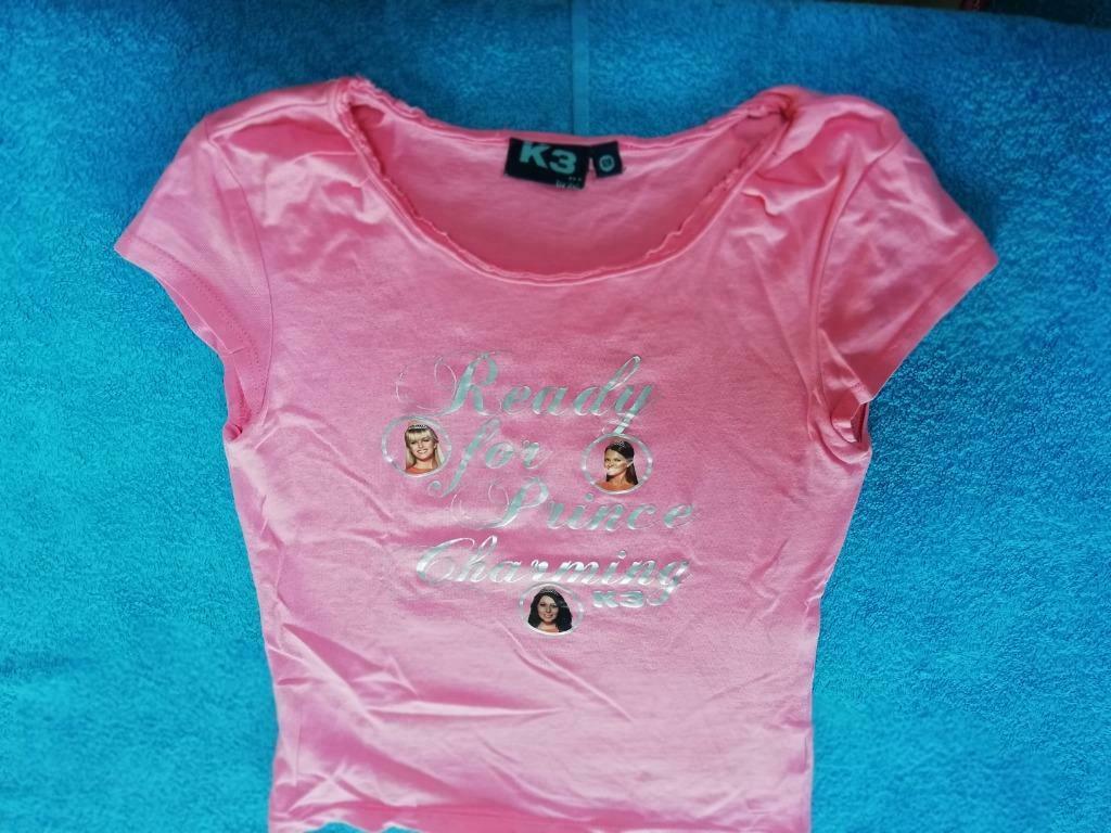 Roze T shirt JBC maat 128 K3, Gebruikt, Meisje, JBC, Ophalen of Verzenden