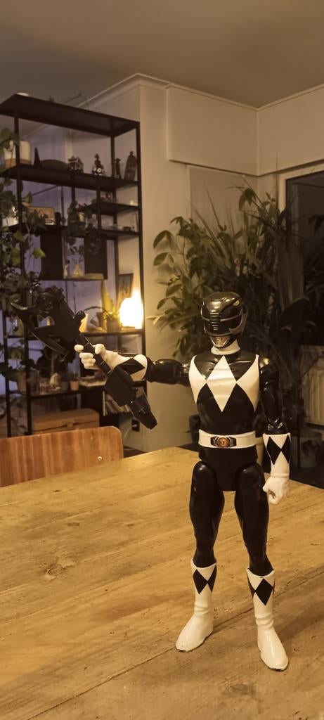 Black Power Ranger met wapen, Ophalen of Verzenden
