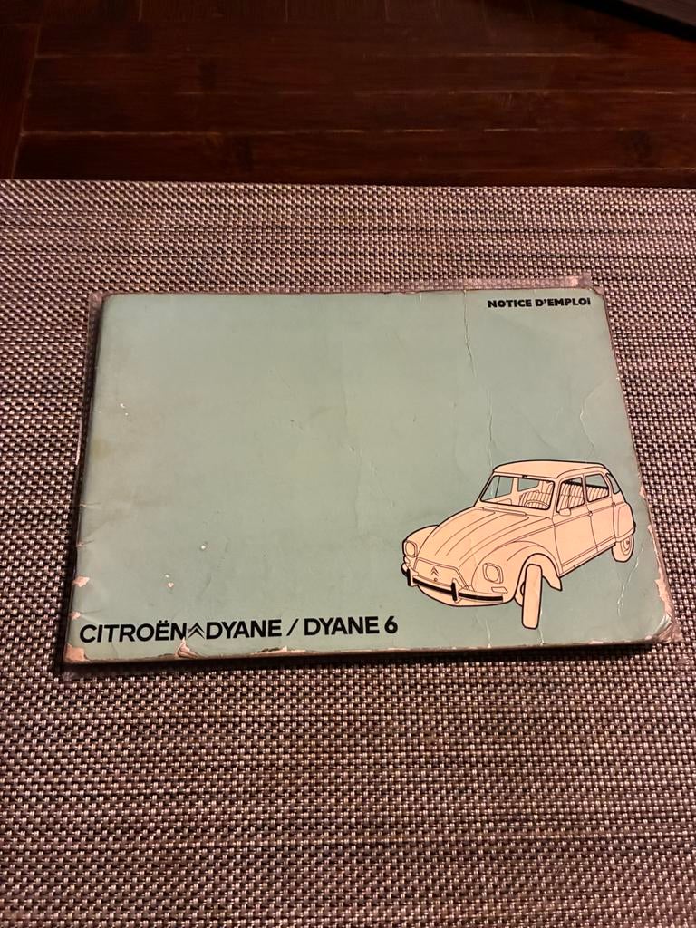 notice mode d’emploi carnet Citroën dyane, Auto diversen, Handleidingen en Instructieboekjes, Ophalen