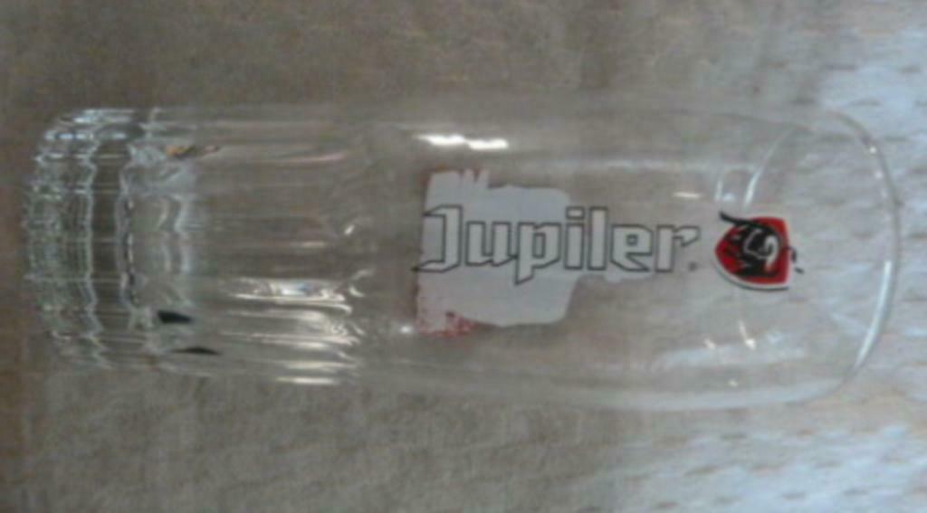 #K bier glas JUPILER " #All in Red " 25cl M16 Rode Duivels, Ophalen of Verzenden, Nieuw, Bierglas