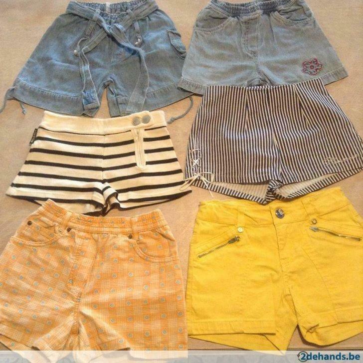 Shortjes meisjes 4 à 8 jaar (104-128) diverse merken&kleuren, Enfants & Bébés, Enlèvement ou Envoi, Utilisé, Fille, Pantalon