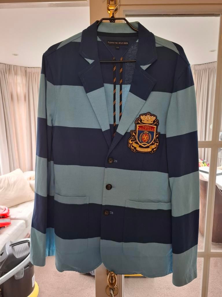 Blazer veston Tommy Hilfiger maat L, Maat 52/54 (L), Blauw, Ophalen of Verzenden, Zo goed als nieuw