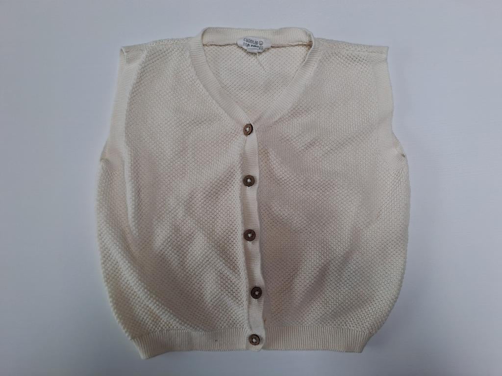 Porte Debar tricotée beige taille 98, Enlèvement ou Envoi, Pull ou Veste, Comme neuf, Fille