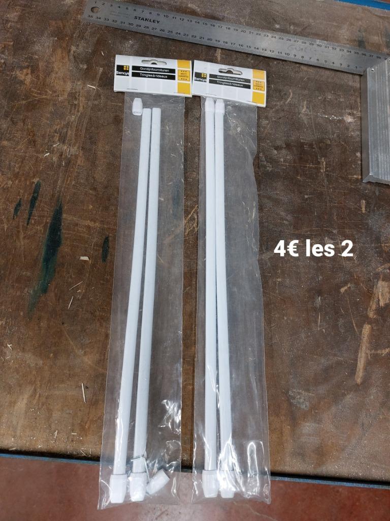 Tringles à rideaux, Maison & Meubles, Ameublement | Rideaux & Stores à lamelles, Neuf, Moins de 100 cm, Moins de 50 cm, Blanc