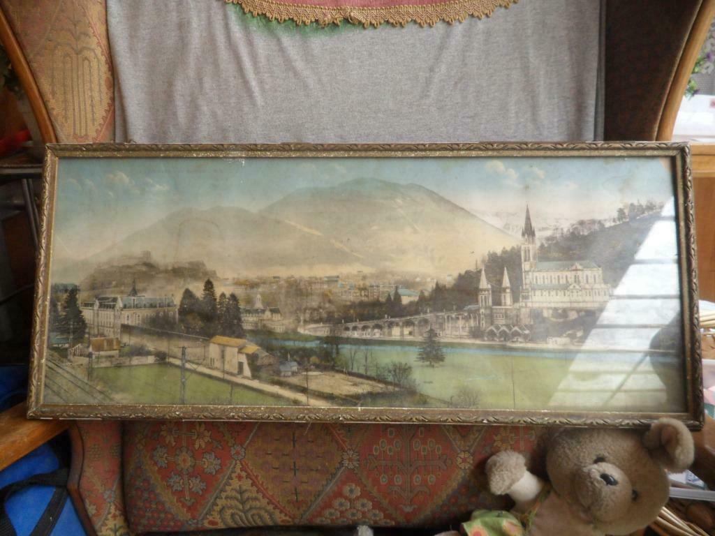 art deco kader met prent, Ophalen of Verzenden