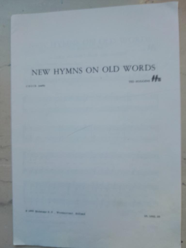 New Hymns on old Words   Ted Huggens, Muziek en Instrumenten, Bladmuziek, Ophalen of Verzenden, Nieuw, Klassiek, Koor