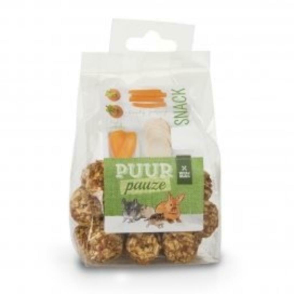 Puur pauze groentenbal wortel & pastinaak, Dieren en Toebehoren, Dierenvoeding, Ophalen of Verzenden, Knaagdier of Konijn