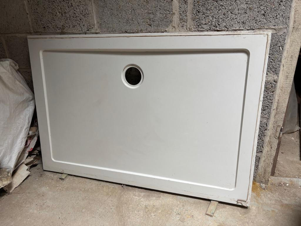 Bac de douche 120 x 80, Moins de 25 cm, Enlèvement, Utilisé, 50 à 100 cm