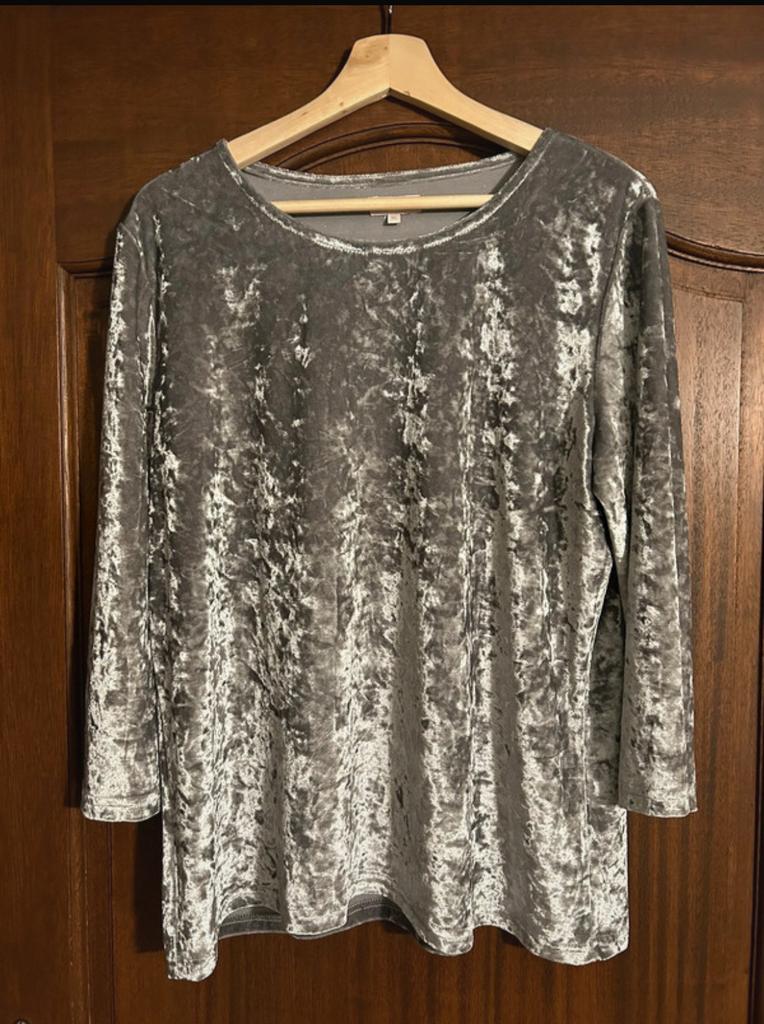 Dames trui zilver maat XL van Versia Bel&Bo, Maat 46/48 (XL) of groter, Ophalen of Verzenden, Versia, Grijs
