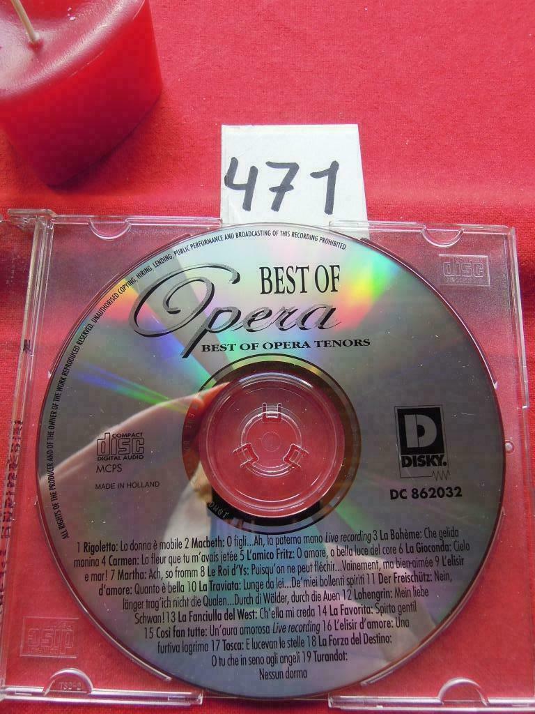 CD Best of Opera 1995 Ténors DC862032, Enlèvement ou Envoi, Utilisé, Classique
