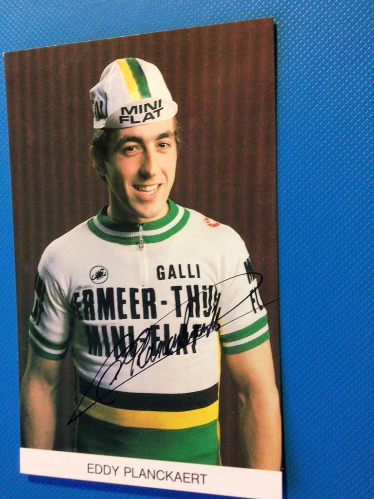 wielerkaart 1980 team vermeer thijs  eddy planckaert signe, Envoi, Comme neuf