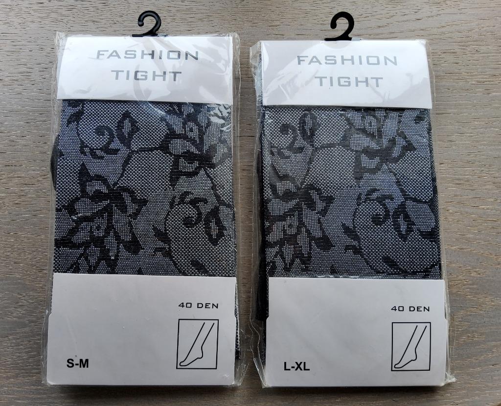 Panty met motief super mooi nieuw verschillende maten, Kleding | Dames, ANDERE, Verzenden, Zwart