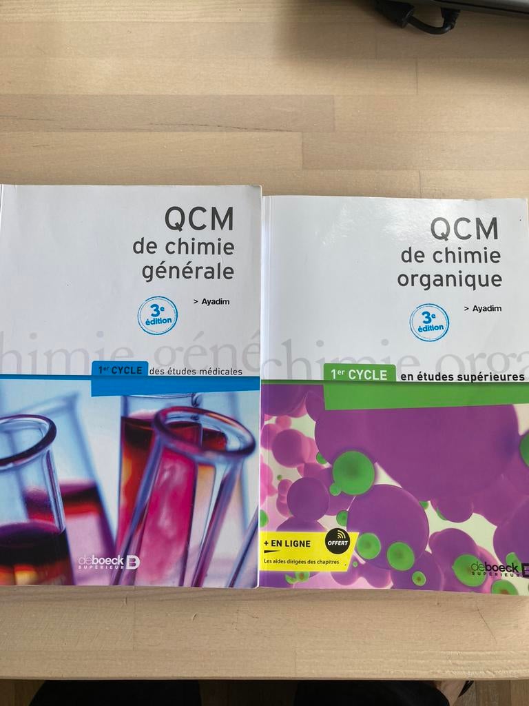 QCM de chimie générale, Livres, Enlèvement, Comme neuf