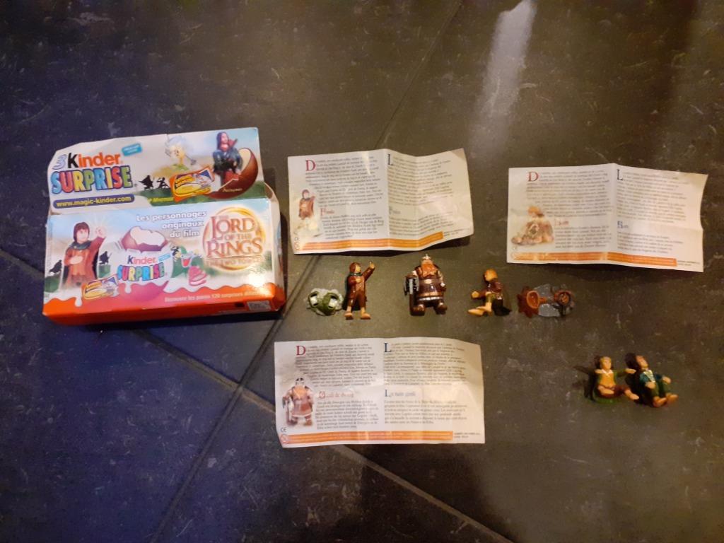 "Le seigneur des anneaux"  figurines KINDER, Collections, Enlèvement ou Envoi, Utilisé, Figurines en plastique dur
