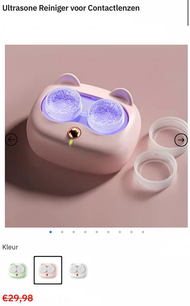 Ultrasone Reiniger voor Contactlenzen, Verzenden, Zo goed als nieuw
