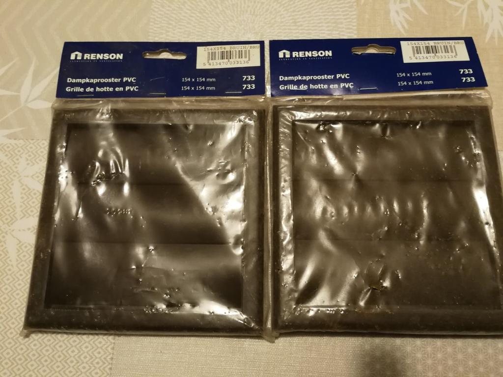 Renson dampkaprooster pvc buiten.Zie foto's,zie beschrijving, Doe-het-zelf en Bouw, Ophalen, Nieuw, PVC