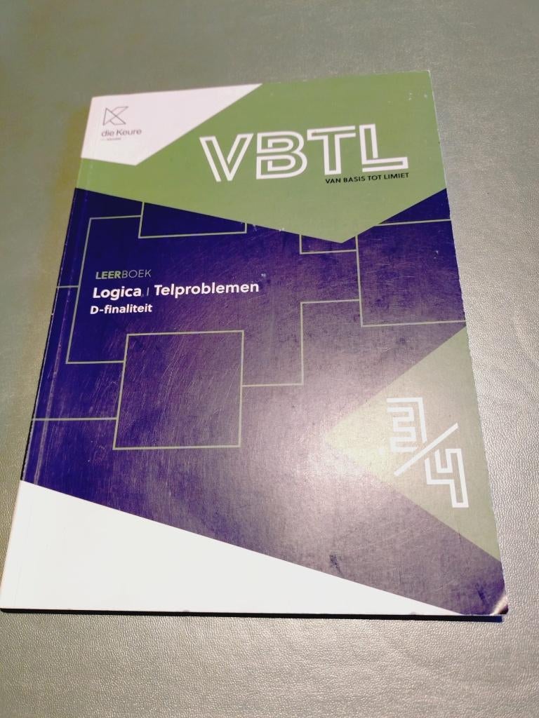 schoolboeken VBTL 3/4 logica, Enlèvement ou Envoi, Comme neuf, Secondaire, Mathématiques A