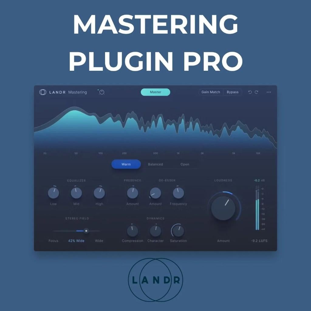 LANDR Mastering Plugin PRO, Informatique & Logiciels, Logiciel Audio, Neuf, MacOS, Windows, Envoi