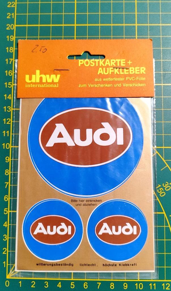 Lot 3x stickers Audi uhw  (ook postkaart), Ophalen of Verzenden