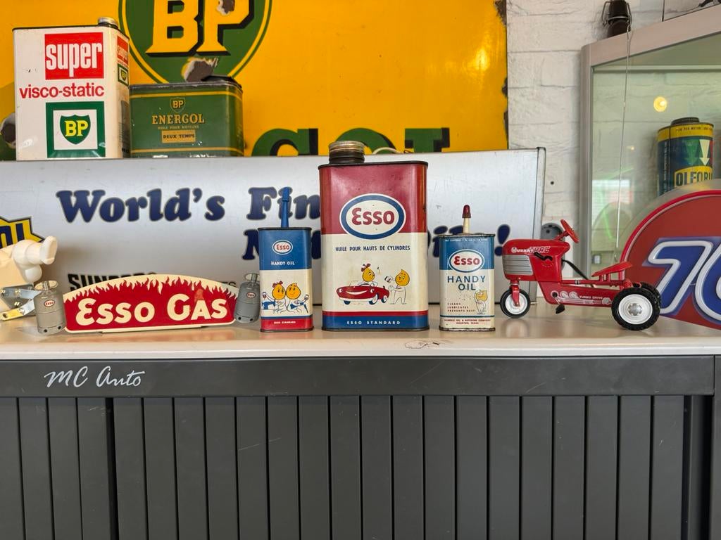 Bidons d'huile Esso rares, Enlèvement ou Envoi, Utilisé, Autre, Autres marques