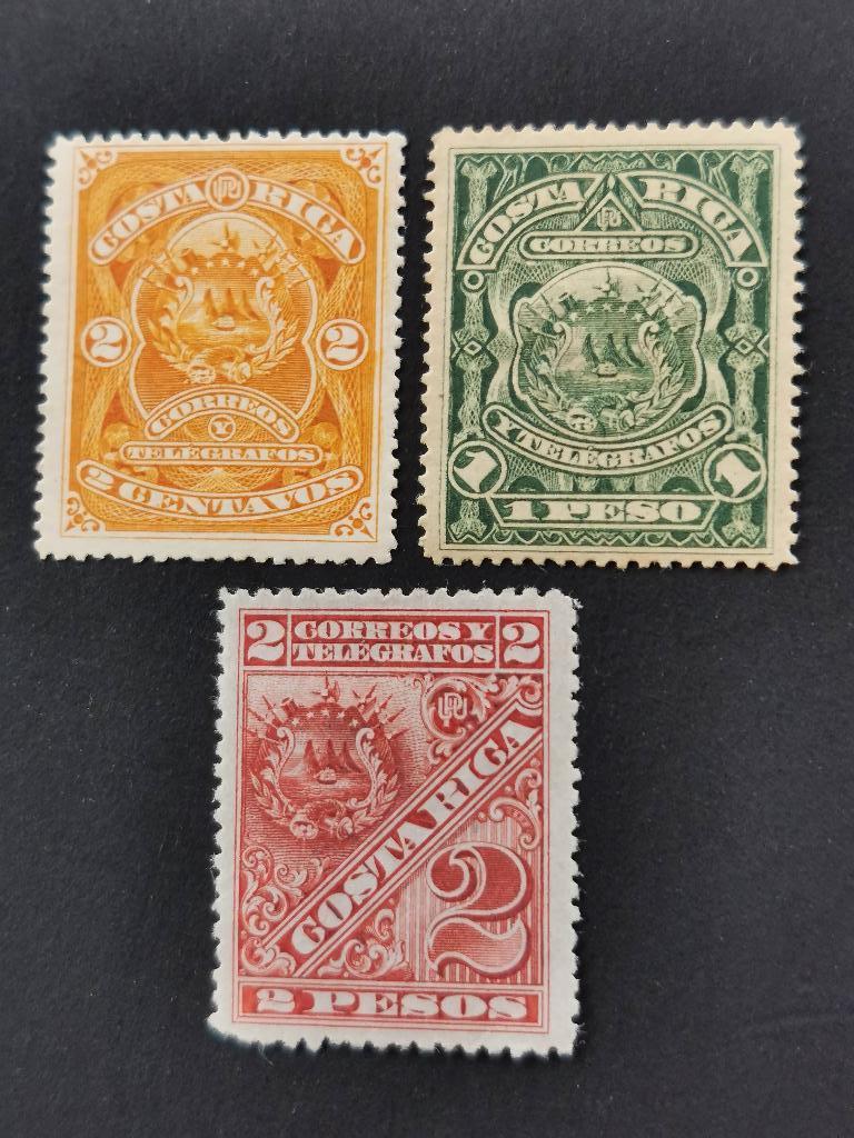 Costa Rica 1892 - wapenschild *, Ophalen of Verzenden, Postfris, Midden-Amerika