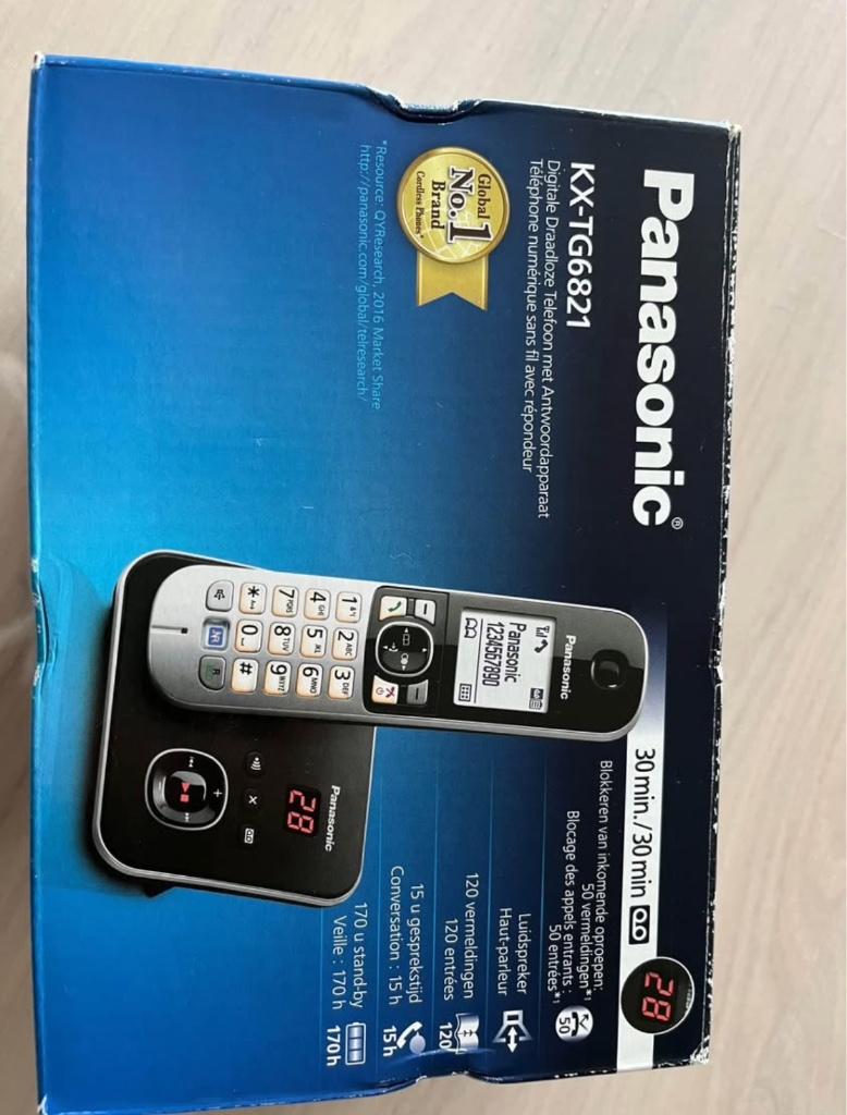 Téléphone fix sans fil Panasonic avec répondeur, Enlèvement, Neuf, 1 combiné
