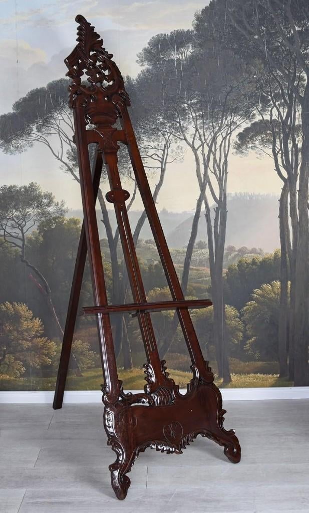 XXL ezel mahonie massief hout atelierezel standezel, Hobby & Loisirs créatifs, Peinture, Chevalet, Enlèvement