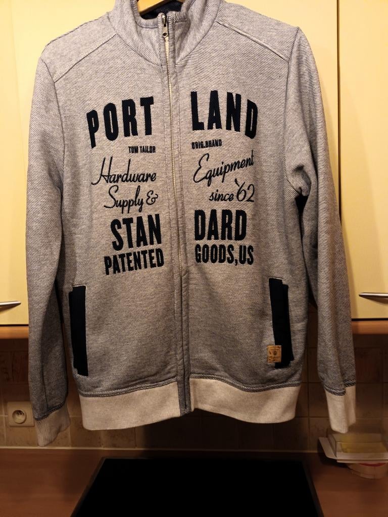 Nouveau sweater  tendance « TOM TAILOR », Enlèvement ou Envoi, Comme neuf, Gris
