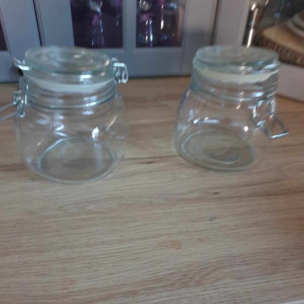 3 Bocaux hermétiques neufs, Enlèvement ou Envoi, Verre