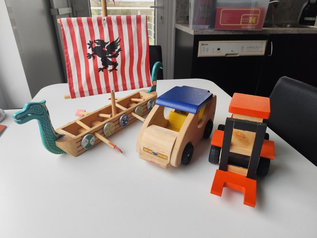 Lot de jouets en bois, Enlèvement ou Envoi, Utilisé