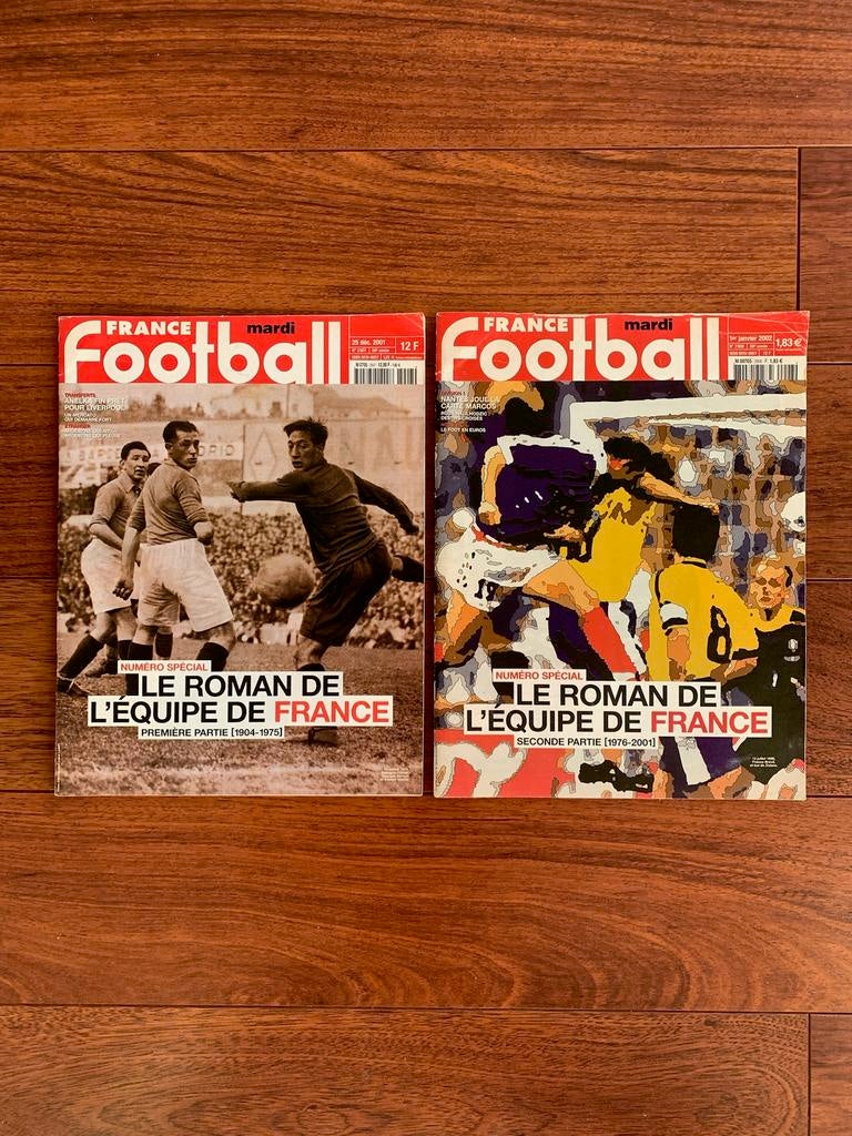 Lot x2 Revues FRANCE FOOT « Le Roman de l’Equipe de France », Enlèvement ou Envoi