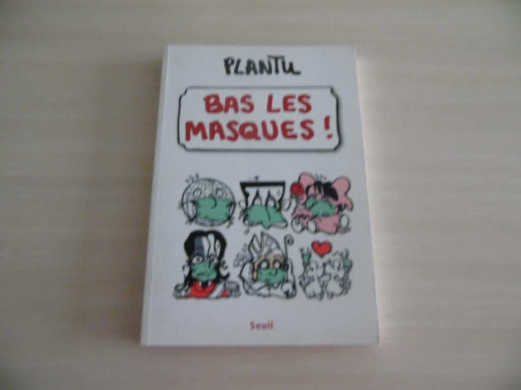 BAS LES MASQUES !        PLANTU, Plantu, Eén stripboek, Ophalen of Verzenden, Zo goed als nieuw