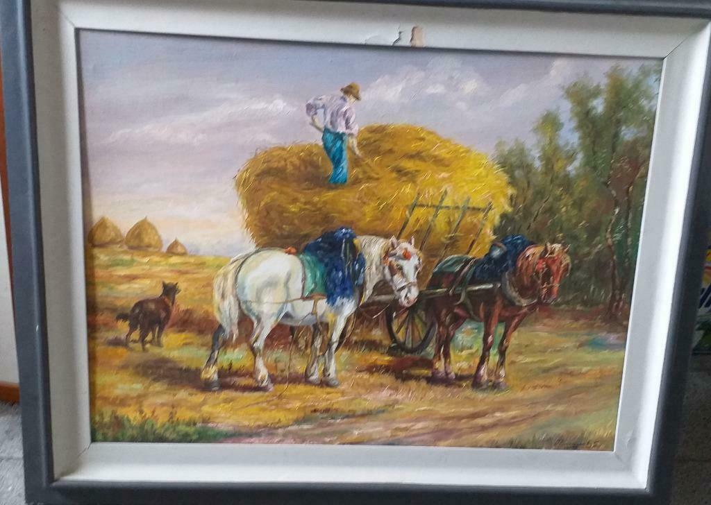 schilderij landleven, Enlèvement