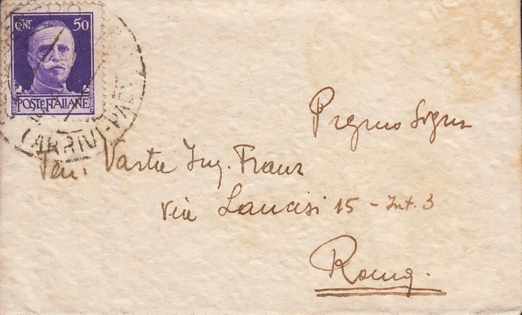 1929 - ITALIË - Brief+ Serie Imperiale [Y&T 232], Verzenden, Gestempeld