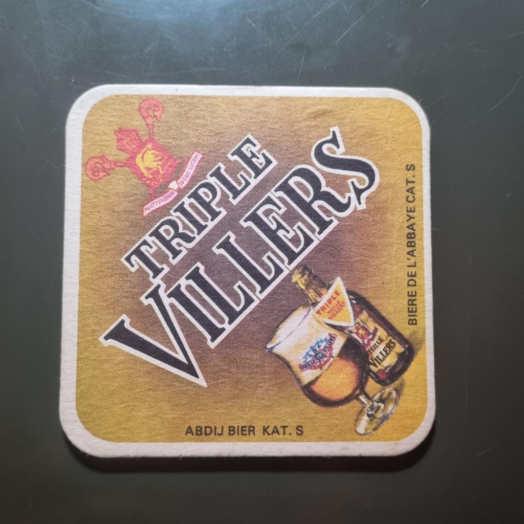 Sous Bock Triple Villers (modèle 2), Verzamelen, Biermerken, Ophalen of Verzenden, Gebruikt, Viltje(s), Overige merken