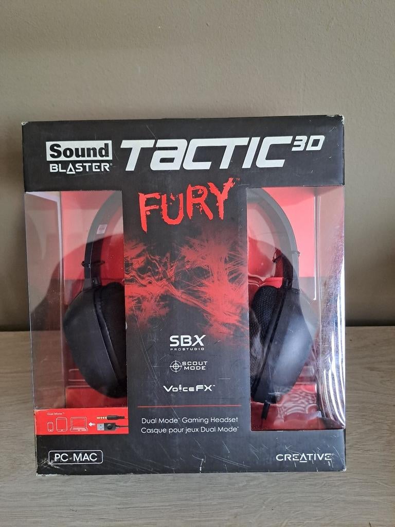 Creative Labs Sound Blaster Tactic3D Fury gamingheadset, Ophalen