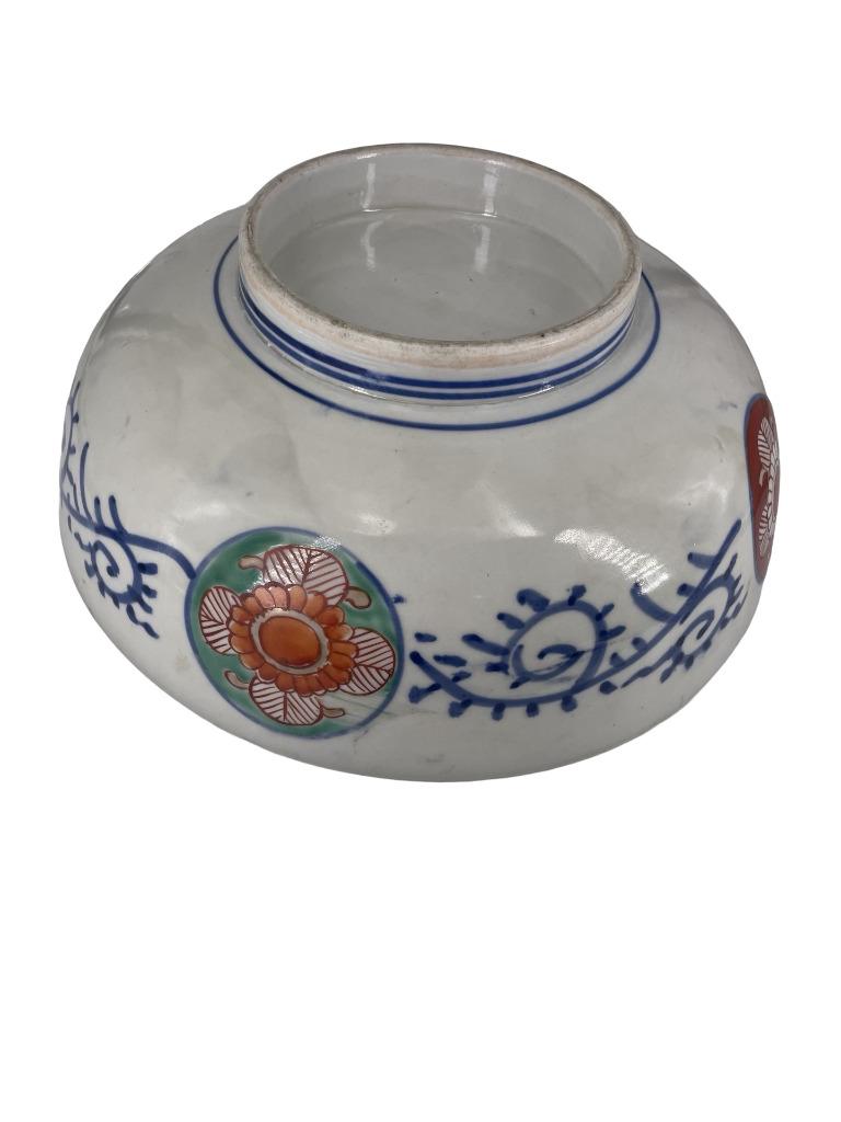 Imari porseleinen staande beker — Japan — bloemendecor, Ophalen of Verzenden