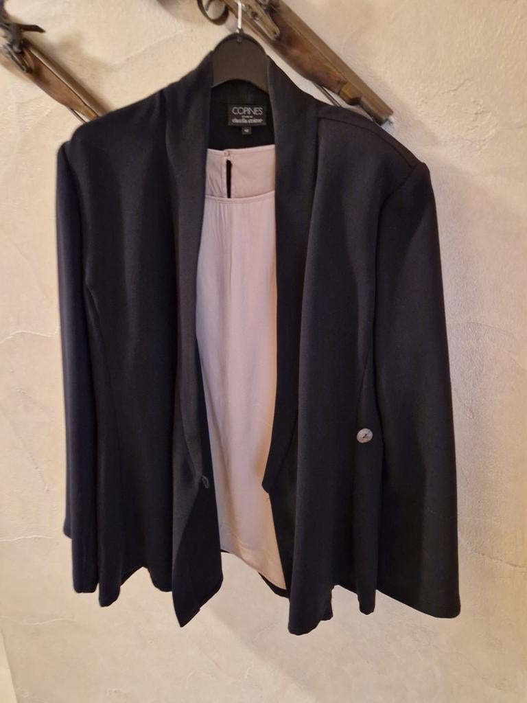 Zwart Vestje Copines maat 42, Kleding | Dames, Ophalen of Verzenden, Gedragen, Maat 42/44 (L), Zwart