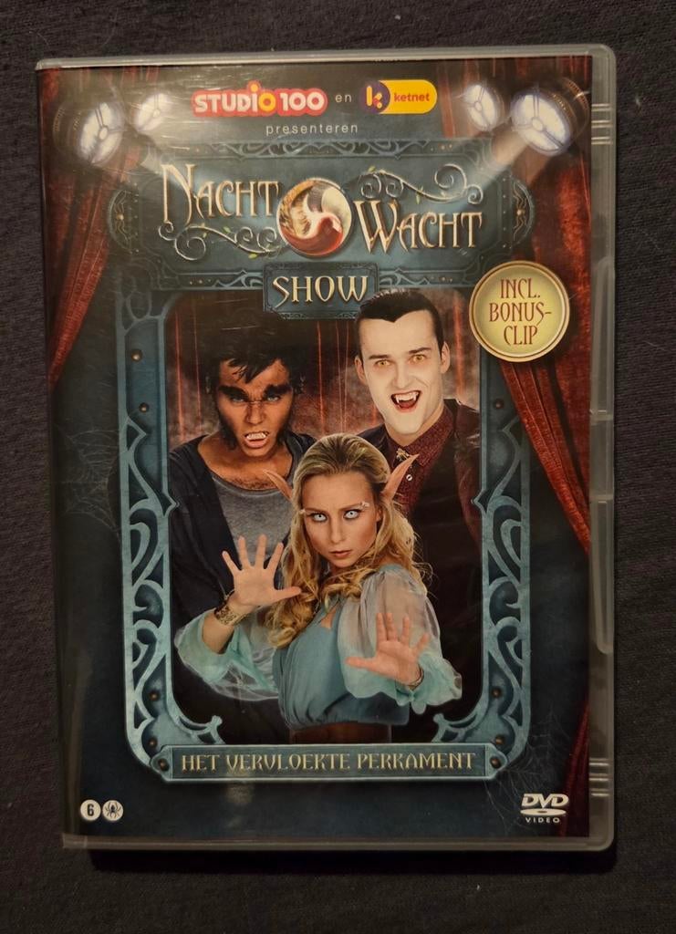 Nachtwacht Show - Het Vervloekt Perkament  - DVD, Cd's en Dvd's, Ophalen of Verzenden, Zo goed als nieuw