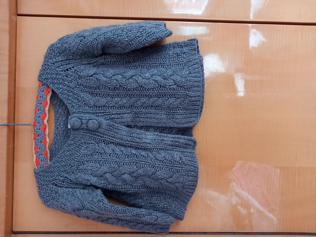 Cardigan gris, taille 78.  Zara, Enlèvement ou Envoi, Comme neuf
