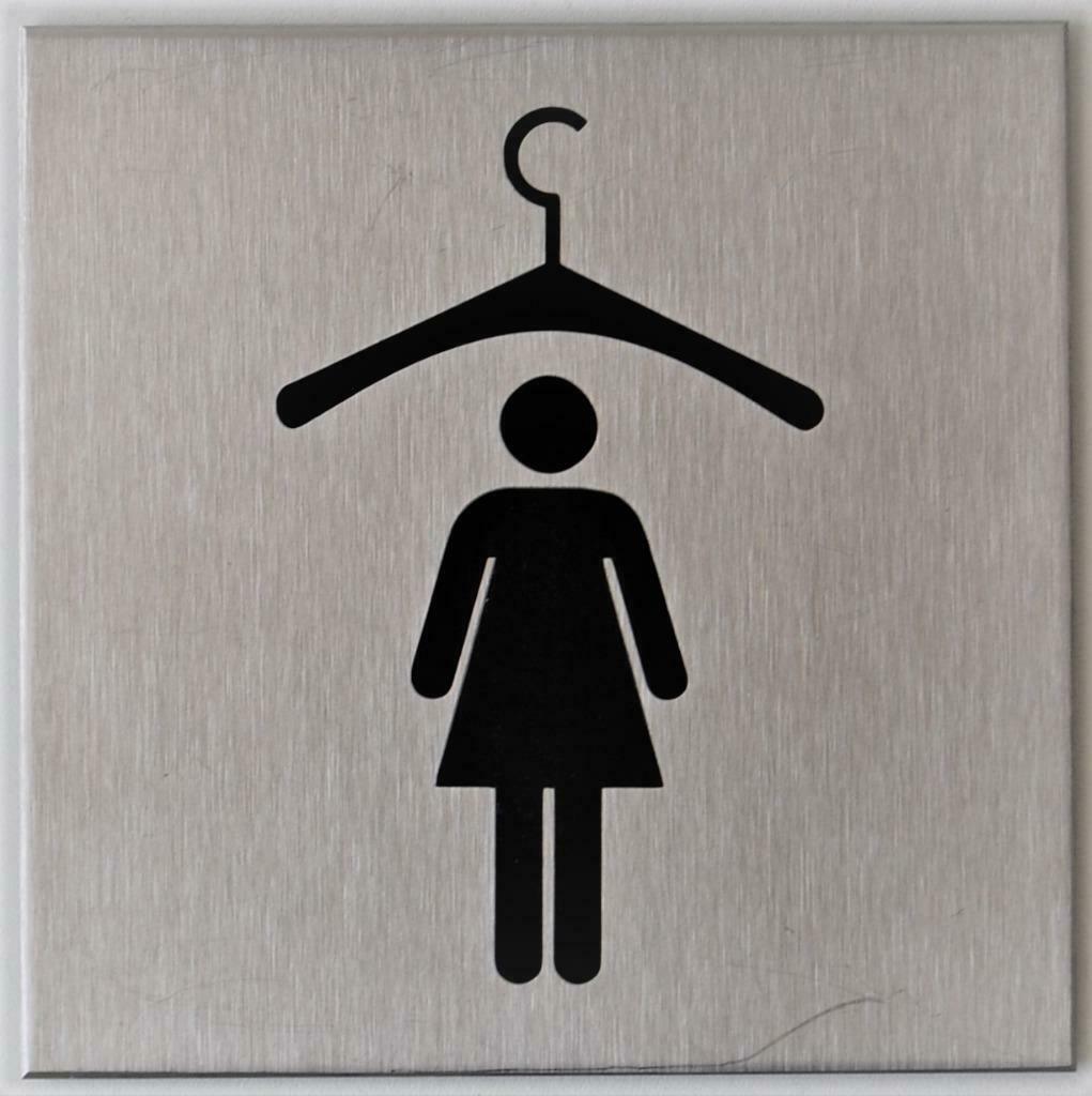 Pictogramme, plaque signalétique « vestiaire DAMES », Articles professionnels, Autres lieux, Enlèvement ou Envoi, Neuf, sans emballage
