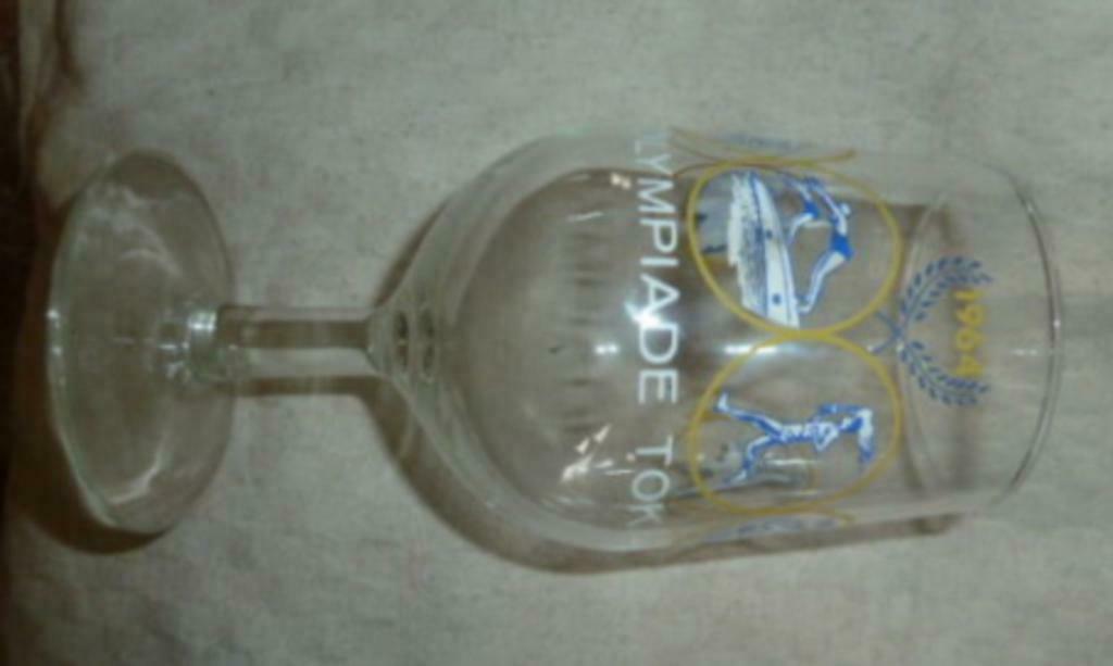 #H bier glas OLYMPIADE TOKIO 1964, Ophalen of Verzenden, Nieuw, Bierglas