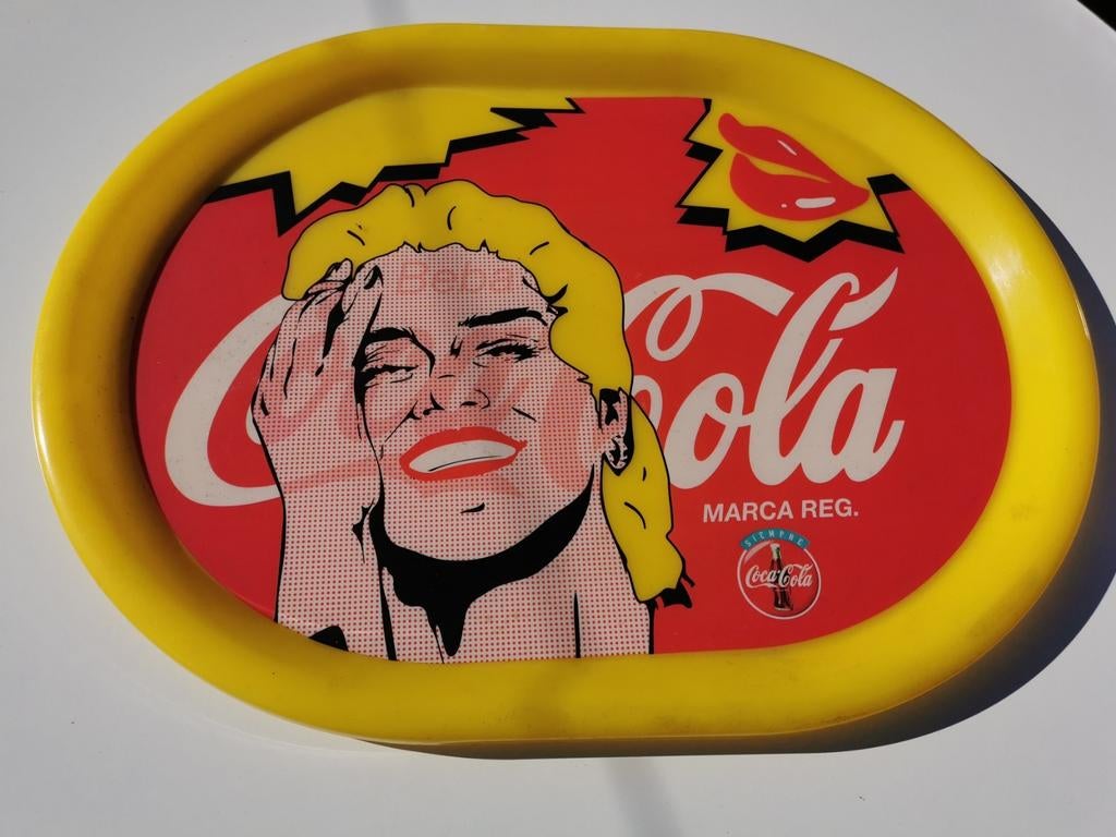 Coca-Cola - Plateau de service - '80 - Fabriqué en Espagne, Enlèvement ou Envoi, Comme neuf, Ustensile